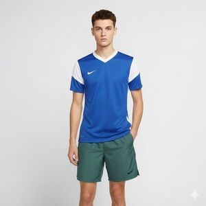 Nike Royal Blue and White Sports Tee